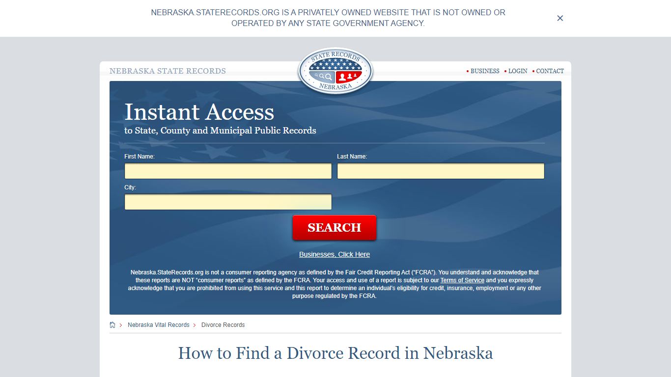How to Find a Divorce Record in Nebraska